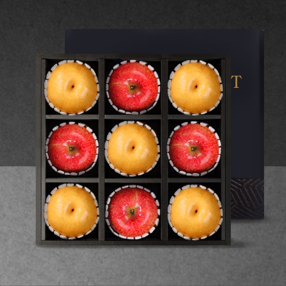 [명인예담] 명품 과일 혼합 선물세트B (사과4과+배5과) 4kg내외 