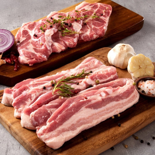 [HACCP] 국내산 1등급 한돈 목살/삼겹살/오겹살 500g