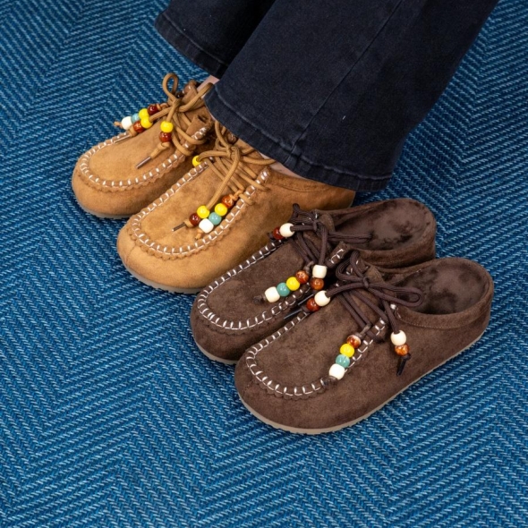 [개성시대] 여성 4cm 베이직 털슬리퍼 340g 데일리