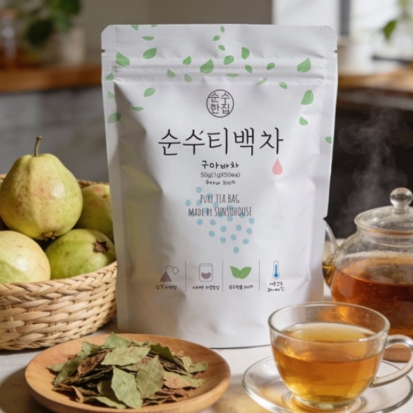 [순수티백]순수한집 구아바차 티백 1팩 50개입/2팩 100개입