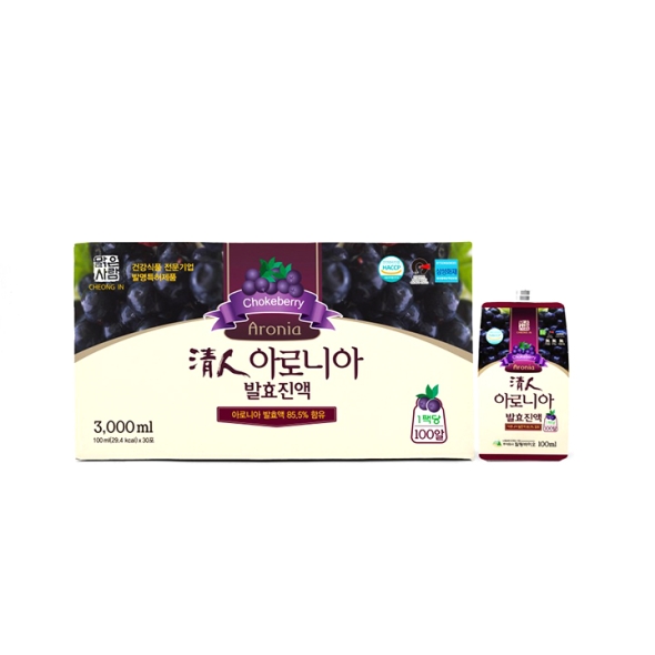 [신한카드 할인] 청인 아로니아 발효진액 100ml x 60포