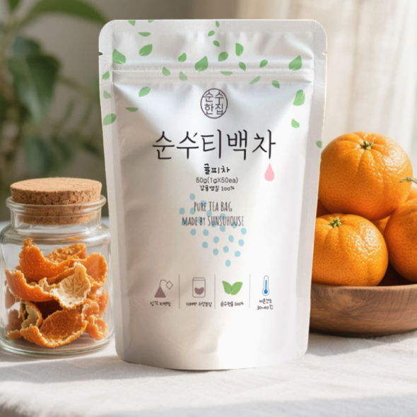 [순수티백]순수한집 제주귤피차 티백 1팩 50개입