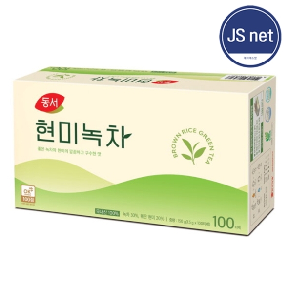 동서 깔끔하고 구수한 현미녹차 100개입
