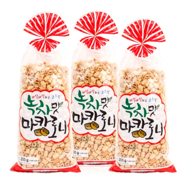 [전통과자] 녹차맛 마카로니 300gx2봉/3봉/5봉