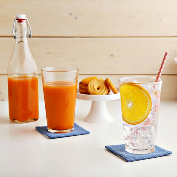 [만원의행복] 네이처드림 럭키글라스 브이 스트라이프 유리컵 16온스