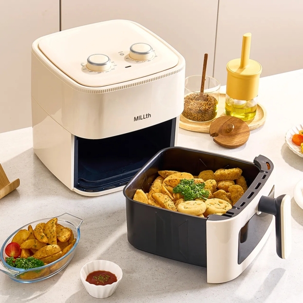 [MILLTH]크리스탈쿡 에어프라이어 5.0L