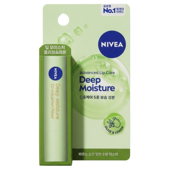 니베아 딥 모이스처 올리브&레몬 2.2g (립밤)