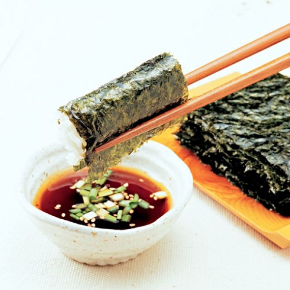 구운 무조미 파래김 100장 간장찍어 먹는 김 바로군 시장김