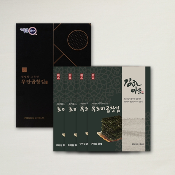 [브라이트데이] 김굽는마을 무조미곱창김 선물세트(20g x 4봉)