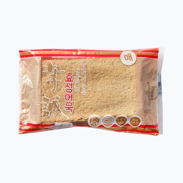 효성어묵 전통 부산 사각 어묵 매 550g