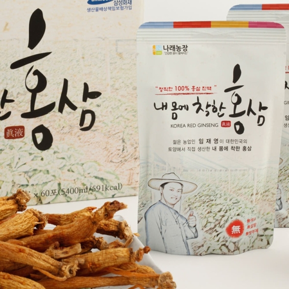 나래식품농장 내몸에 착한 홍삼 홍삼액 60포 x 1박스