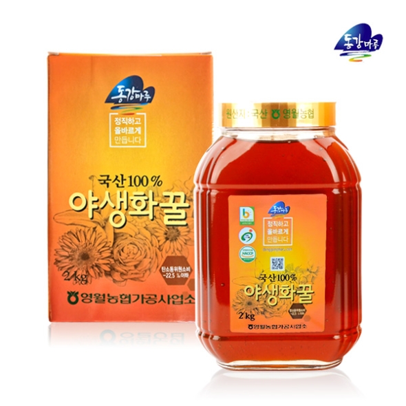 [영월농협] 동강마루 야생화 벌꿀 2kg(병/칼라박스)