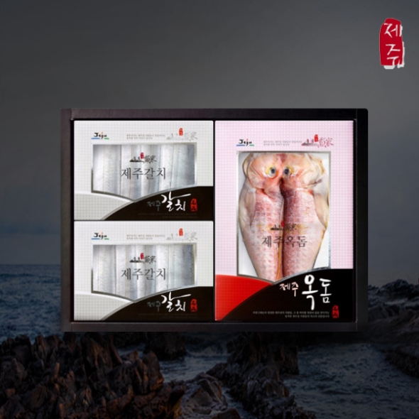 [제주특선] 프리미엄 은갈치/참옥돔세트 1호 (은갈치 프리미엄 2마리+참옥돔 특대 3마리)