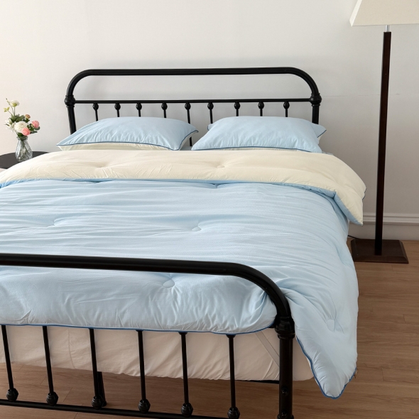 [Guy Laroche] 기라로쉬 마이크로 자가드 파스텔 S 이불 (레몬 스카이)