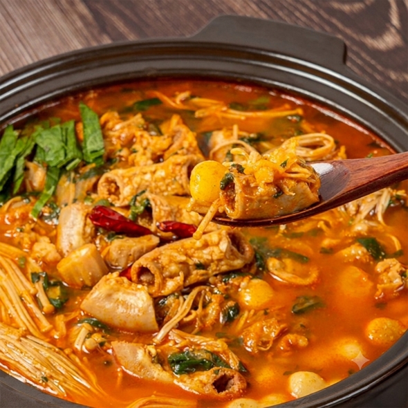 푸짐한 신선 소곱창 전골 1350g 생야채 바로 포장