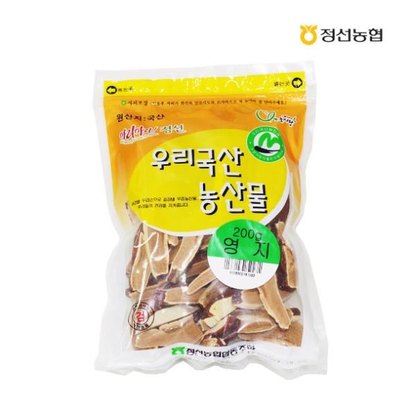 [정선농협] 오일장 약선재료 영지버섯 1봉/2봉 (봉당200g)