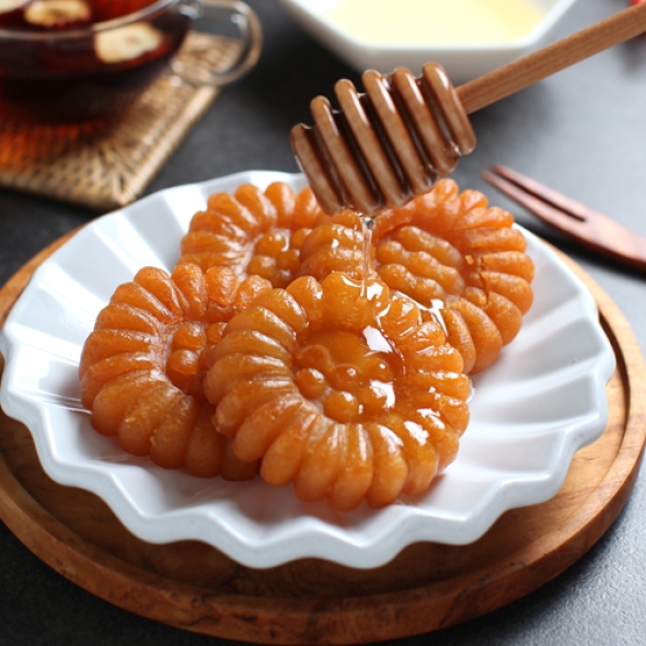 [해나루] 우리밀_아카시아벌꿀 호박찹쌀 약과 선물세트 1kg(20개)