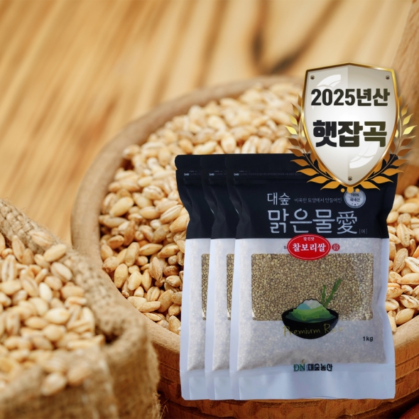 [대숲맑은물애] 25년산 구수한맛 일품 찰보리쌀 1kg~5kg
