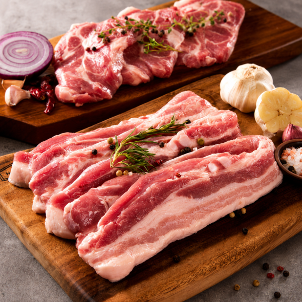 [HACCP] 국내산 1등급 한돈 목살/삼겹살/오겹살 500g