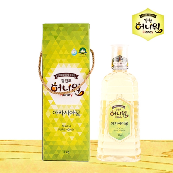[허니원] 아카시아벌꿀 1통/2통 (튜브/통당1kg)