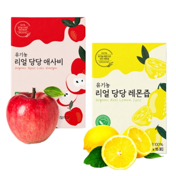 [리얼당당]  홈쇼핑 인기상품! 유기농 애플 / 레몬즙 골라담기