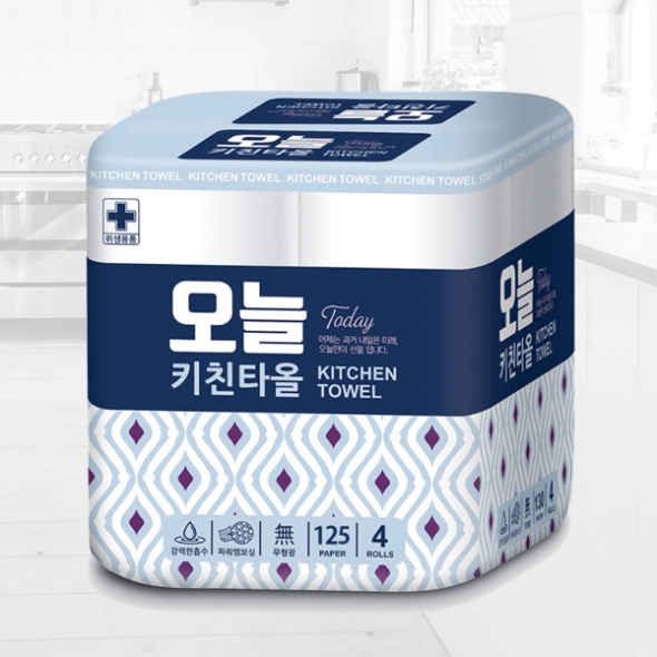 [홈스토리]오늘 키친타월 125매 4롤 1세트