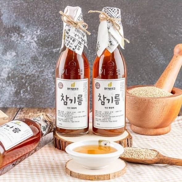 [보름데이] [문경현대방앗간]100% 국산 참기름 350ml