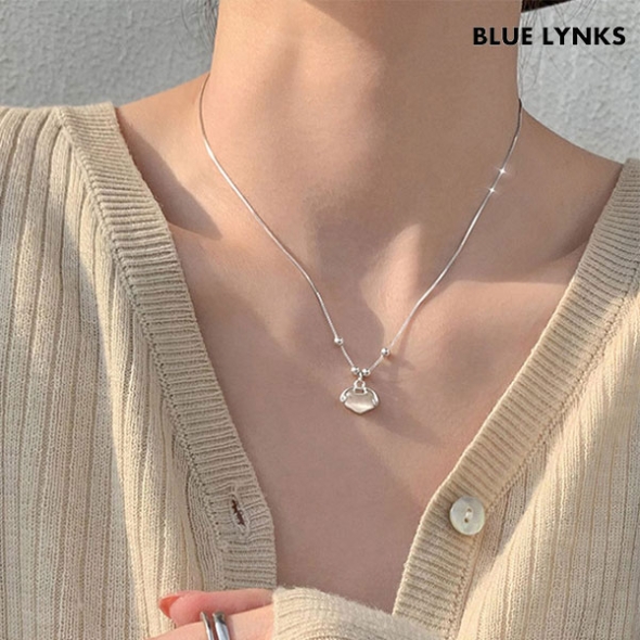 [블루링스] URB 실버 S925 럭키락 목걸이 BRM-URB01