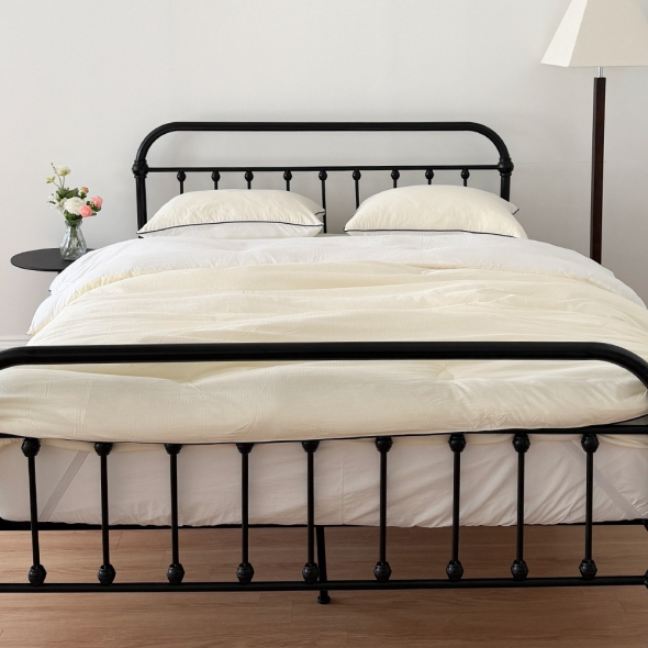 [Guy Laroche] 기라로쉬 마이크로 자가드 파스텔 Q이불