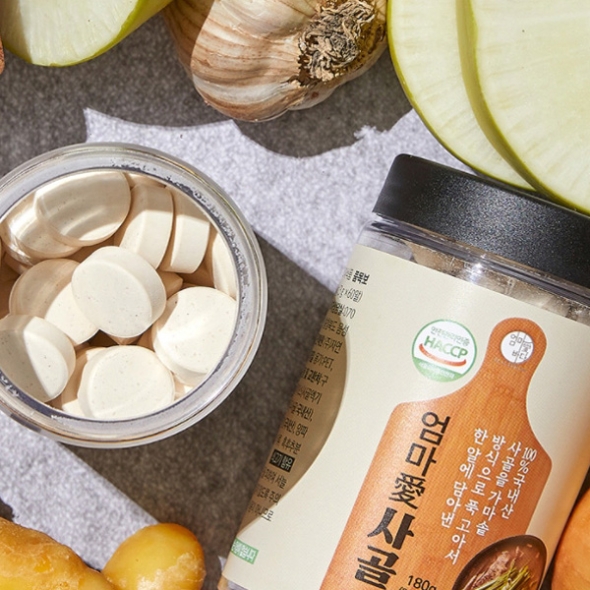 [자연원] 코인형 육수비법 사골베이스육수 1병/2병/3병 (병당3gX60정)