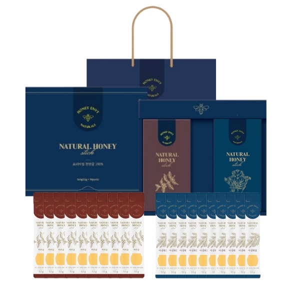 허니엔비 100% 천연꿀스틱 20p세트 A타입(커피꿀10p + 야생화꿀10p)