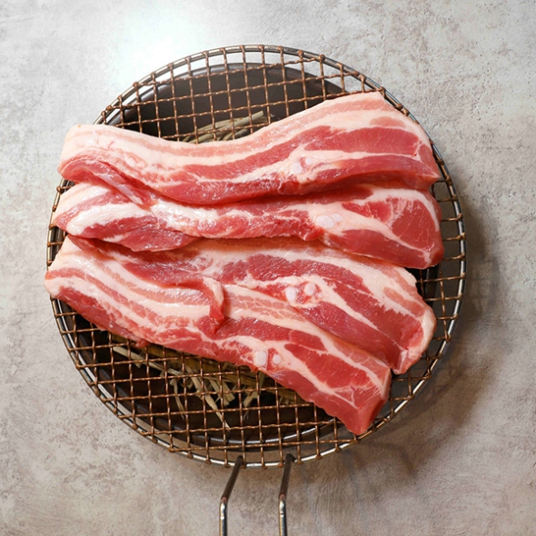 [짚불장] 듀록흑돼지 삼겹살 500g(3인분)