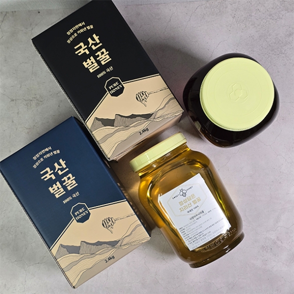 청정지역에서 재배된  국내산 사양벌꿀