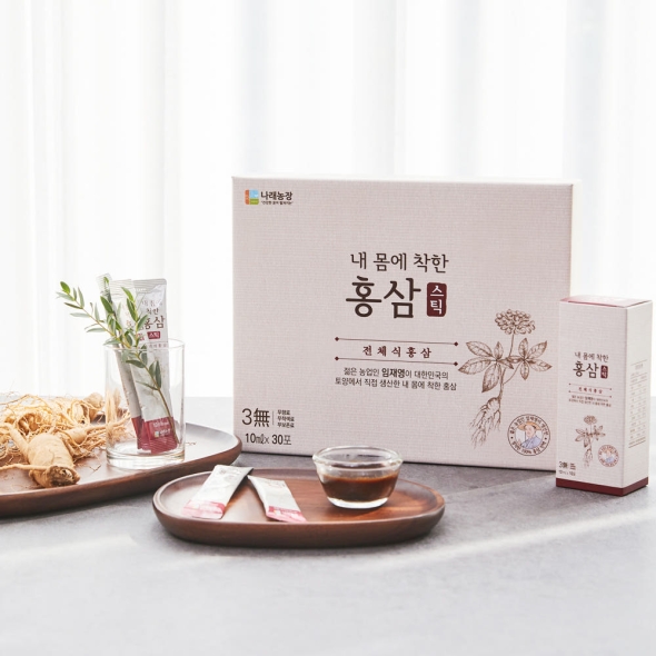 나래식품농장 내몸에 착한 홍삼 농축 홍삼액 스틱 30포 x 1박스