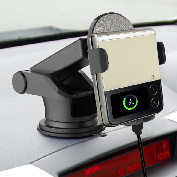 [엑스트라] 카프리 CF-1500 듀얼코일 차량용 거치식 고속무선충전기