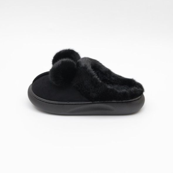 [개성시대] 여성 3.5cm 스웨이드 털슬리퍼 210g 데일리