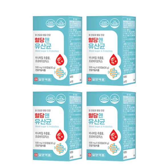 [일양약품] 혈당앤 유산균 500mg x 60정