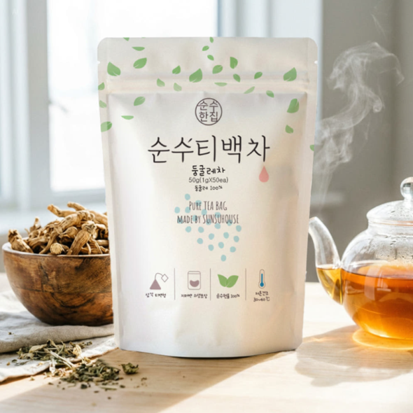 [순수티백]순수한집 둥굴레차 티백 1팩 50개입