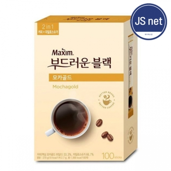 맥심 부드러운 블랙 모카골드 100개입