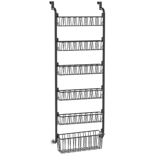 [신한카드 할인] 지알비 6단 선반 문걸이 행거 도어후크 다용도 공간활용 수납장