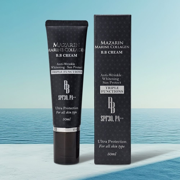 마자린 마린 콜라겐 비비크림 50ml 미백 주름 자외선차단 SPF30