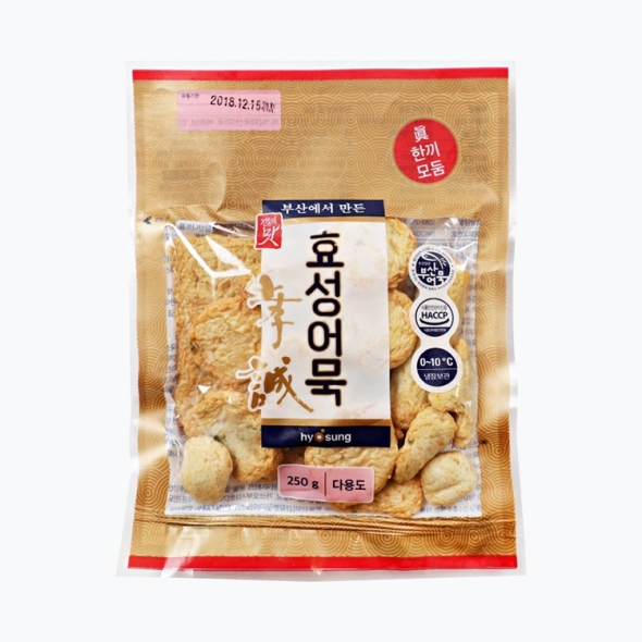 효성어묵 전통 부산 진한끼 모듬 어묵 258g