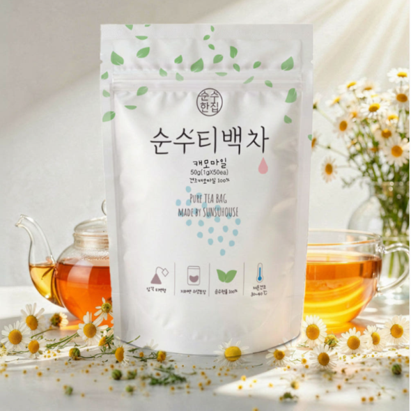  [순수티백]순수한집 캐모마일차 티백 1팩 50개입