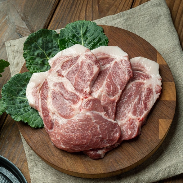 1+ 등급 무항생제 한돈 암돼지 생 삼겹살 목살 돼지고기 오겹살 대패삼겹살 항정상 가브리살  500g 300g 