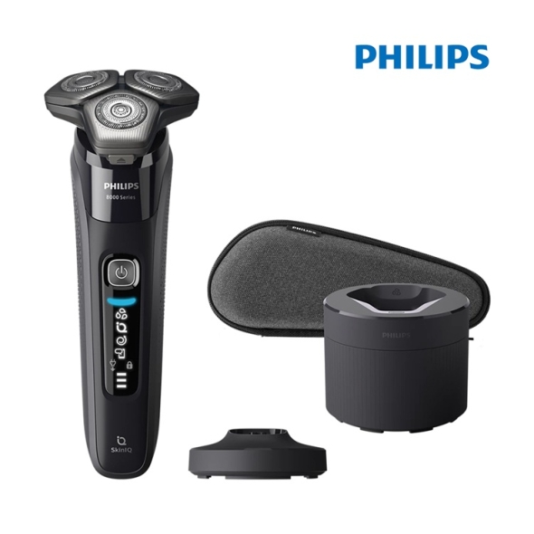 필립스 8000 S8696/72 초밀착 쉐이빙 듀얼 정밀 스틸 블레이드 전기 전동 면도기