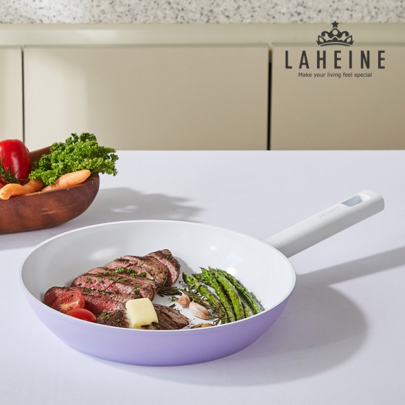 [신한카드 할인][라헨느] 더 퀸 포토프 퍼플 세라믹 IH 후라이팬 28cm
