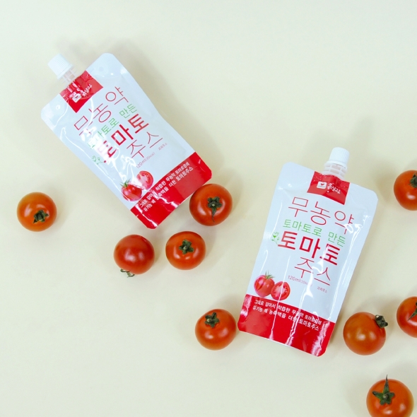 [力] 그대로 갈아만든 무농약 토마토주스 120ml 30포