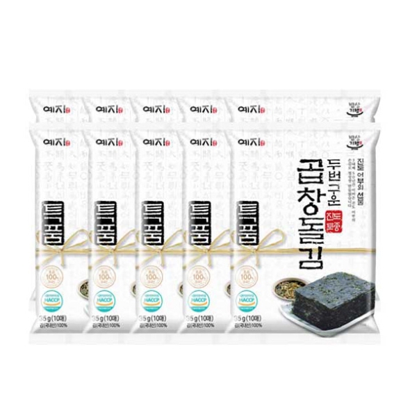 [밥상기행] 진도 두번 구운 토종 곱창돌김 10봉/15봉/20봉(봉당10매)