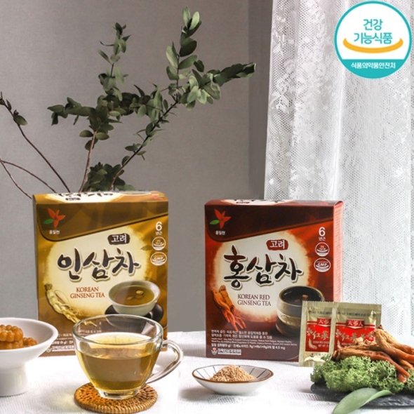 [고려인삼과학] 홍일천 고려홍삼차/인삼차 3g*50포 1박스 택1
