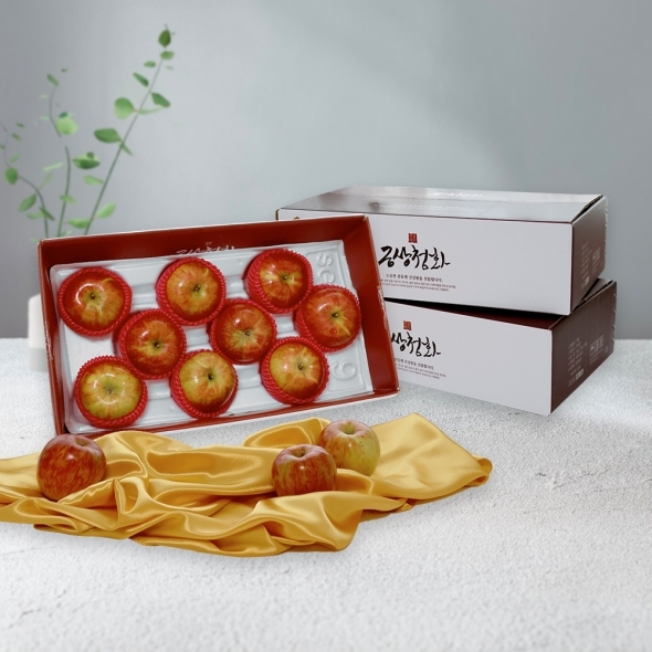 [명절브팜] 금상첨화 사과 선물세트 2.5kg 선물용
